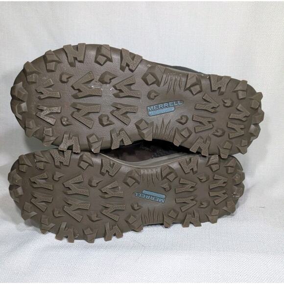 MERRELL Women's Thermal Kiruna Mid Zip Waterproof Snow Boot Sz 8.5 UK 39 Clay - Picture 7 of 9